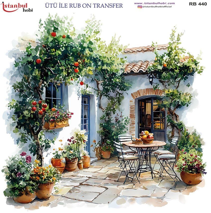 Ütü İle Rub On Transfer 30x30cm RB440