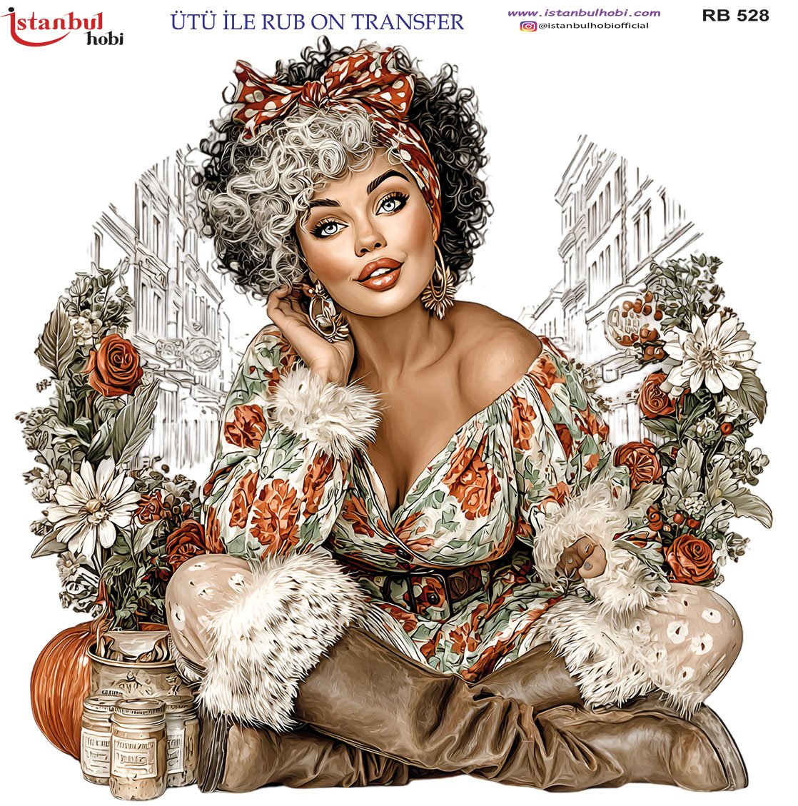 Ütü İle Rub On Transfer 30x30cm RB528