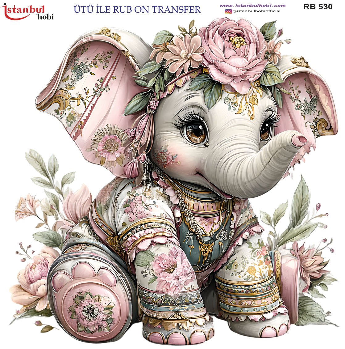 Ütü İle Rub On Transfer 30x30cm RB530