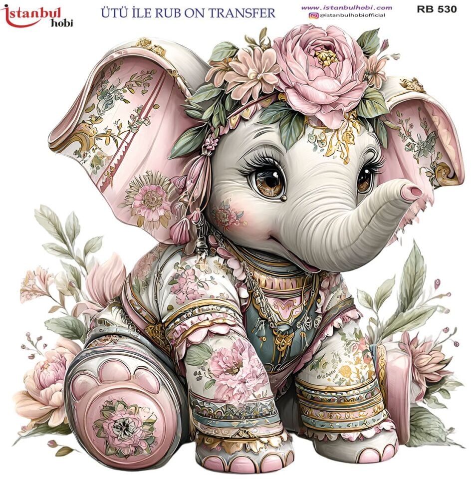 Ütü İle Rub On Transfer 30x30cm RB530