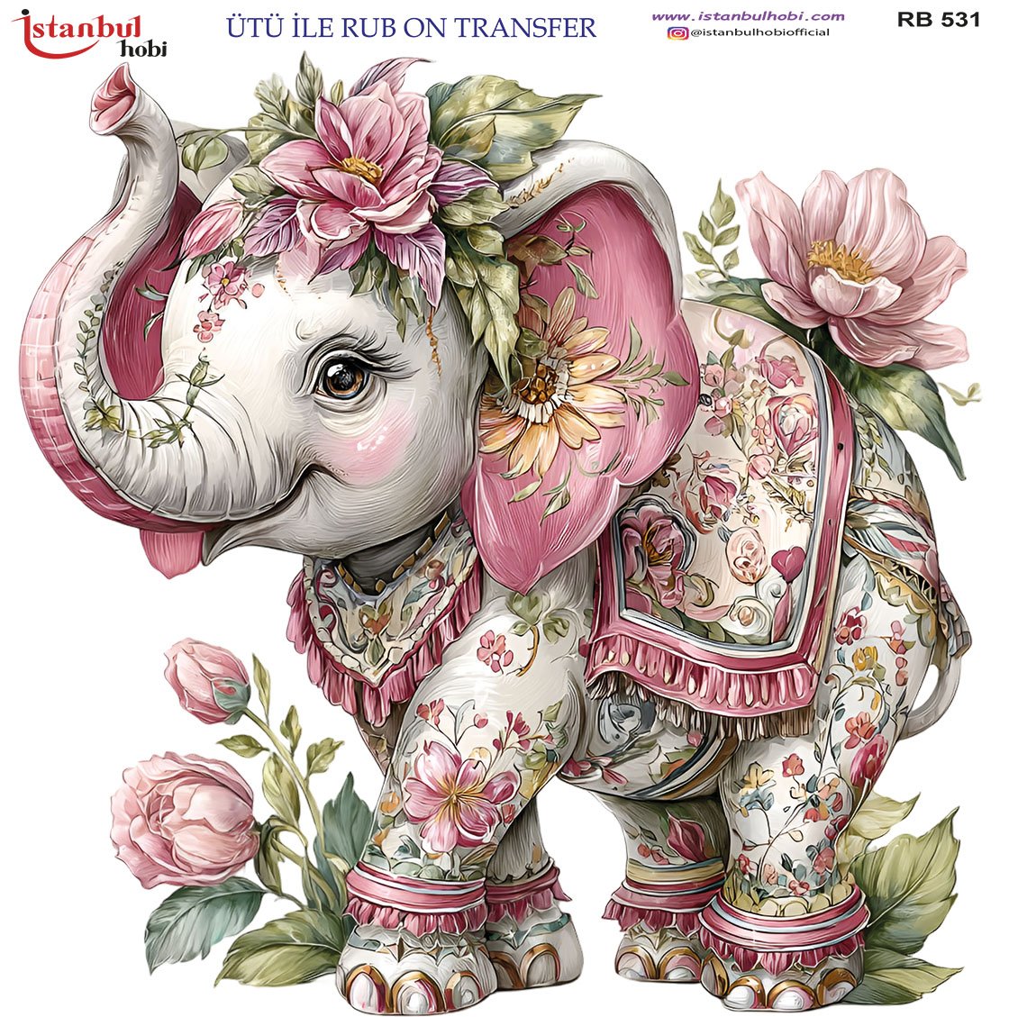 Ütü İle Rub On Transfer 30x30cm RB531