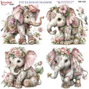 Ütü İle Rub On Transfer 30x30cm RB532