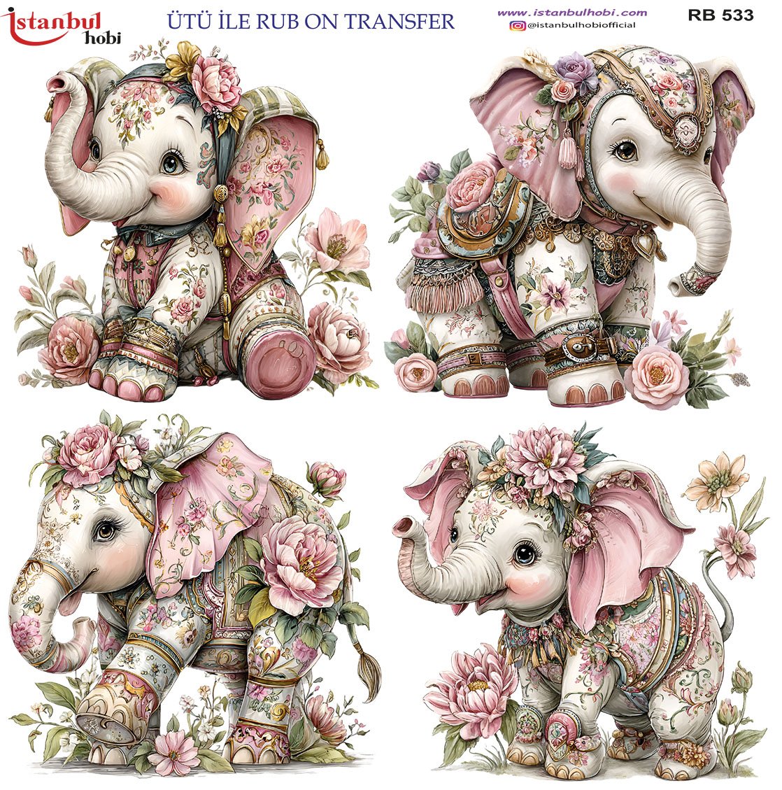 Ütü İle Rub On Transfer 30x30cm RB533