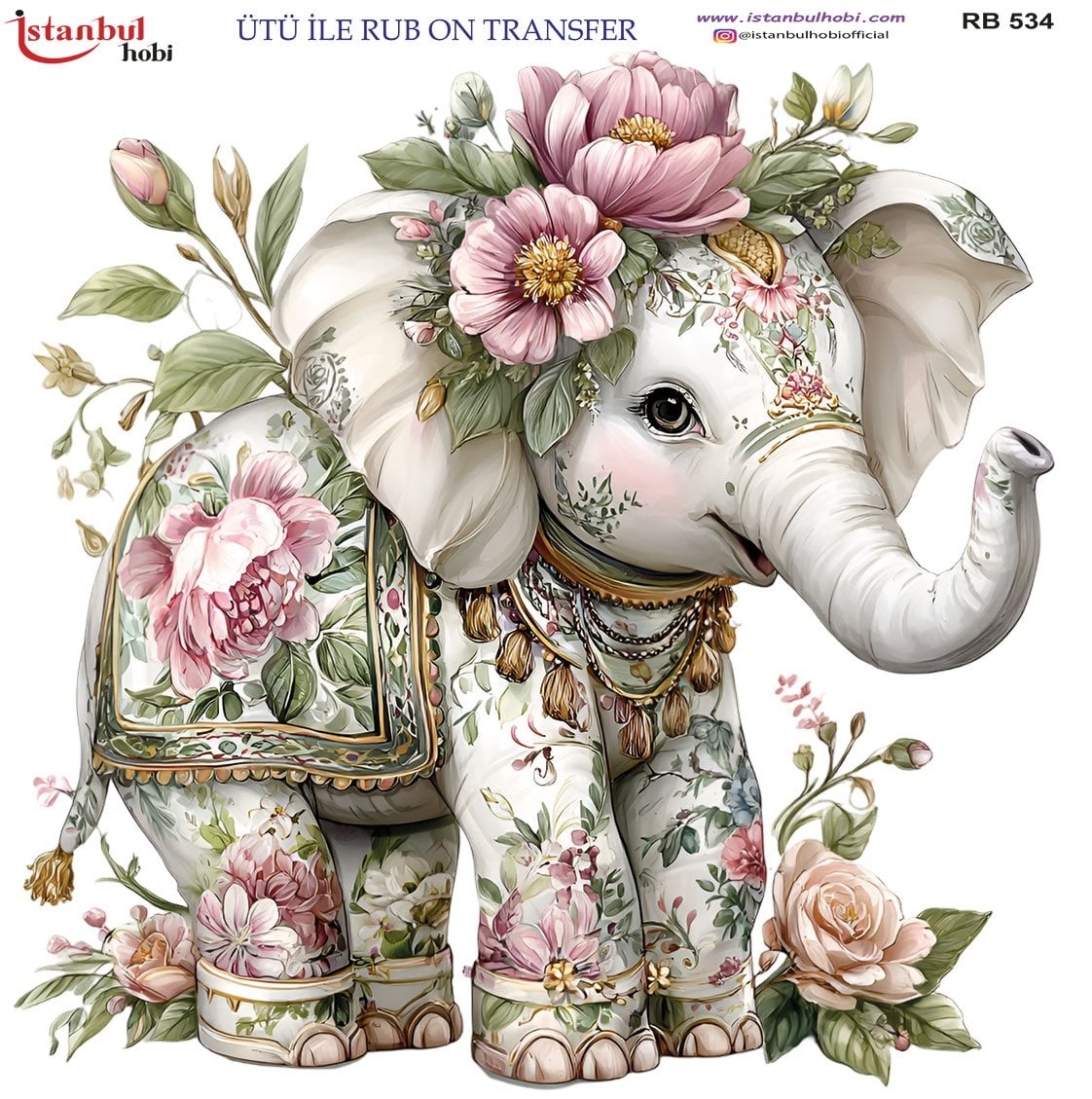 Ütü İle Rub On Transfer 30x30cm RB534