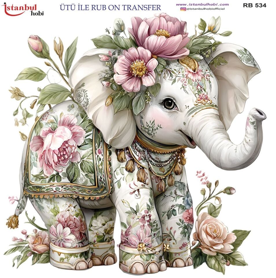 Ütü İle Rub On Transfer 30x30cm RB534