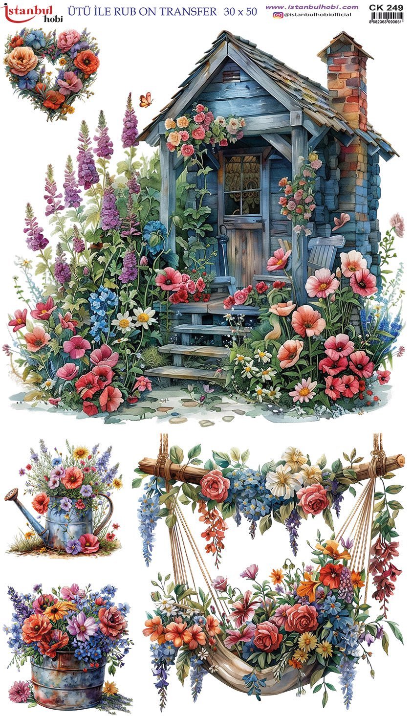 Ütü İle Rub On Transfer 30x50cm CK249