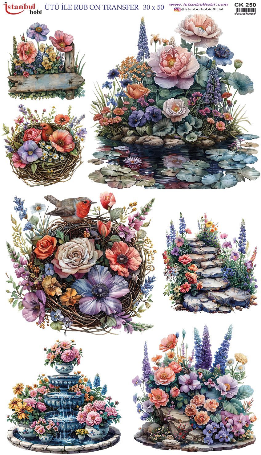 Ütü İle Rub On Transfer 30x50cm CK250