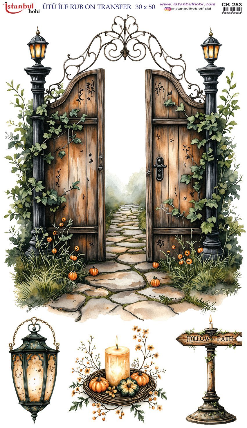 Ütü İle Rub On Transfer 30x50cm CK253