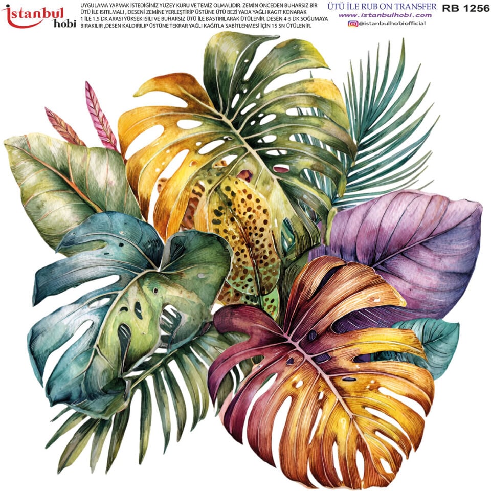 Ütü İle Rub On Transfer 30x30cm RB1256