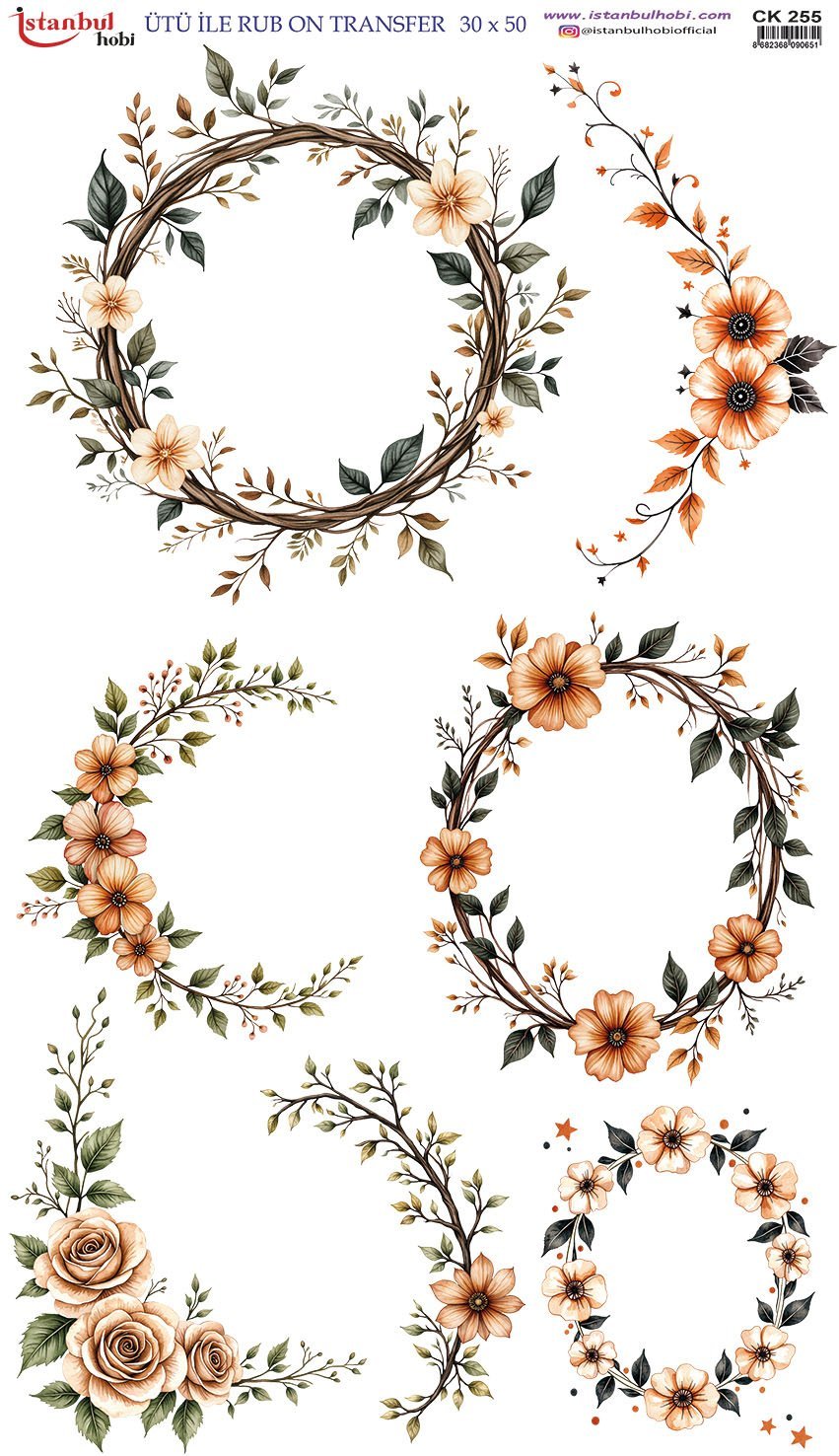 Ütü İle Rub On Transfer 30x50cm CK255