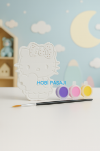 Taş Boyama Seti Hello Kitty 3 Renk Akrilik Boya 5ml + Fırça