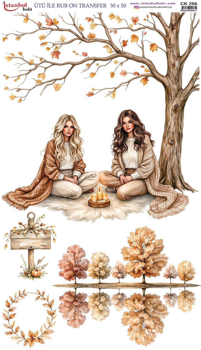 Ütü İle Rub On Transfer 30x50cm CK256