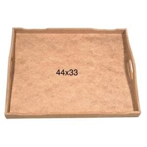 Ahşap 8 mm Düz Tepsi 44x33cm T724