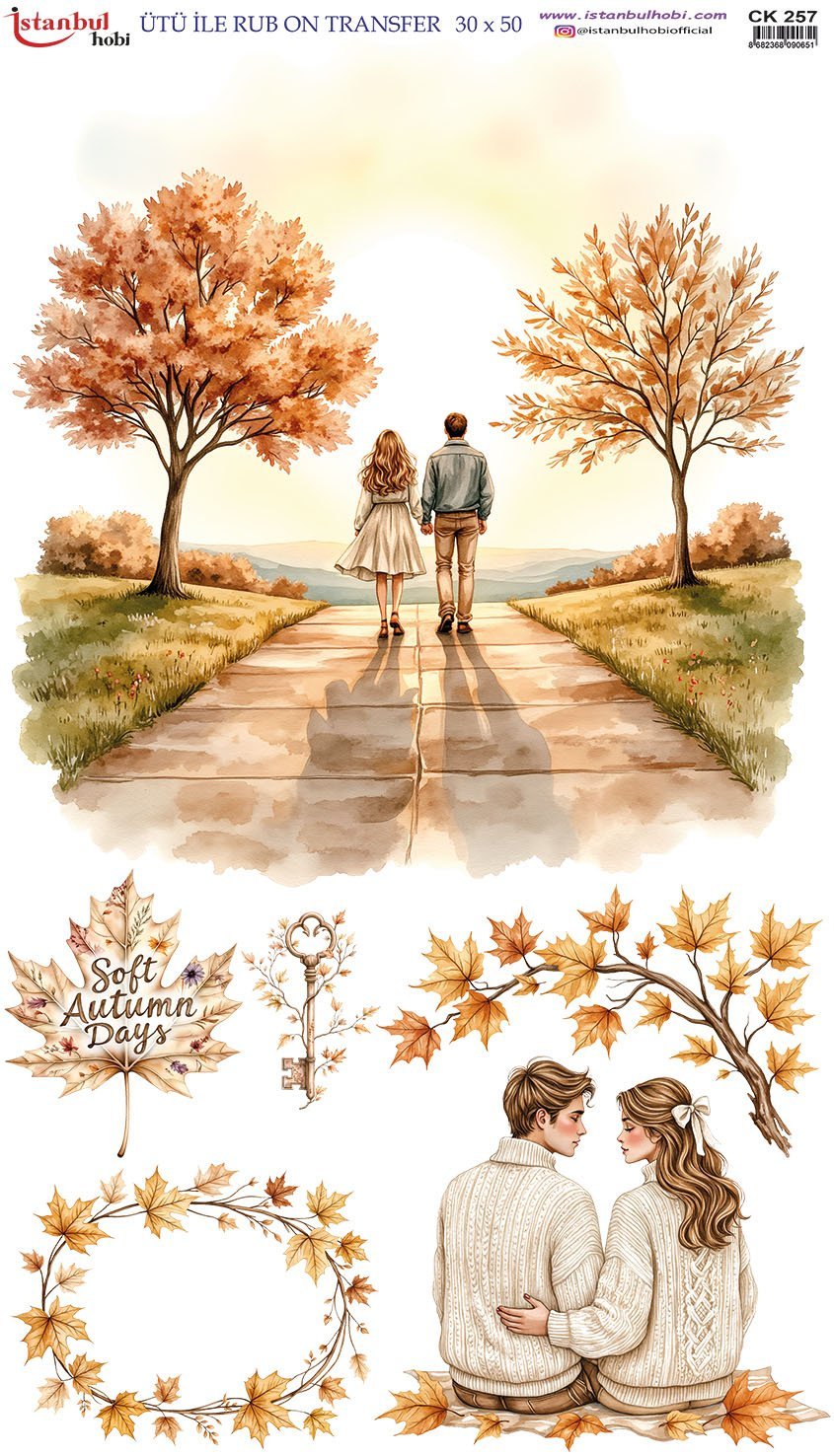 Ütü İle Rub On Transfer 30x50cm CK257