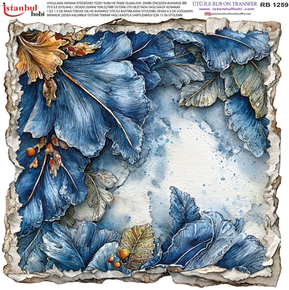 Ütü İle Rub On Transfer 30x30cm RB1259