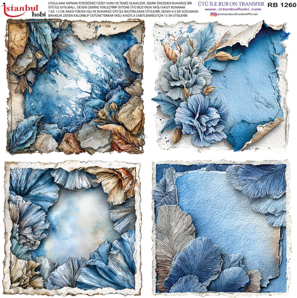 Ütü İle Rub On Transfer 30x30cm RB1260