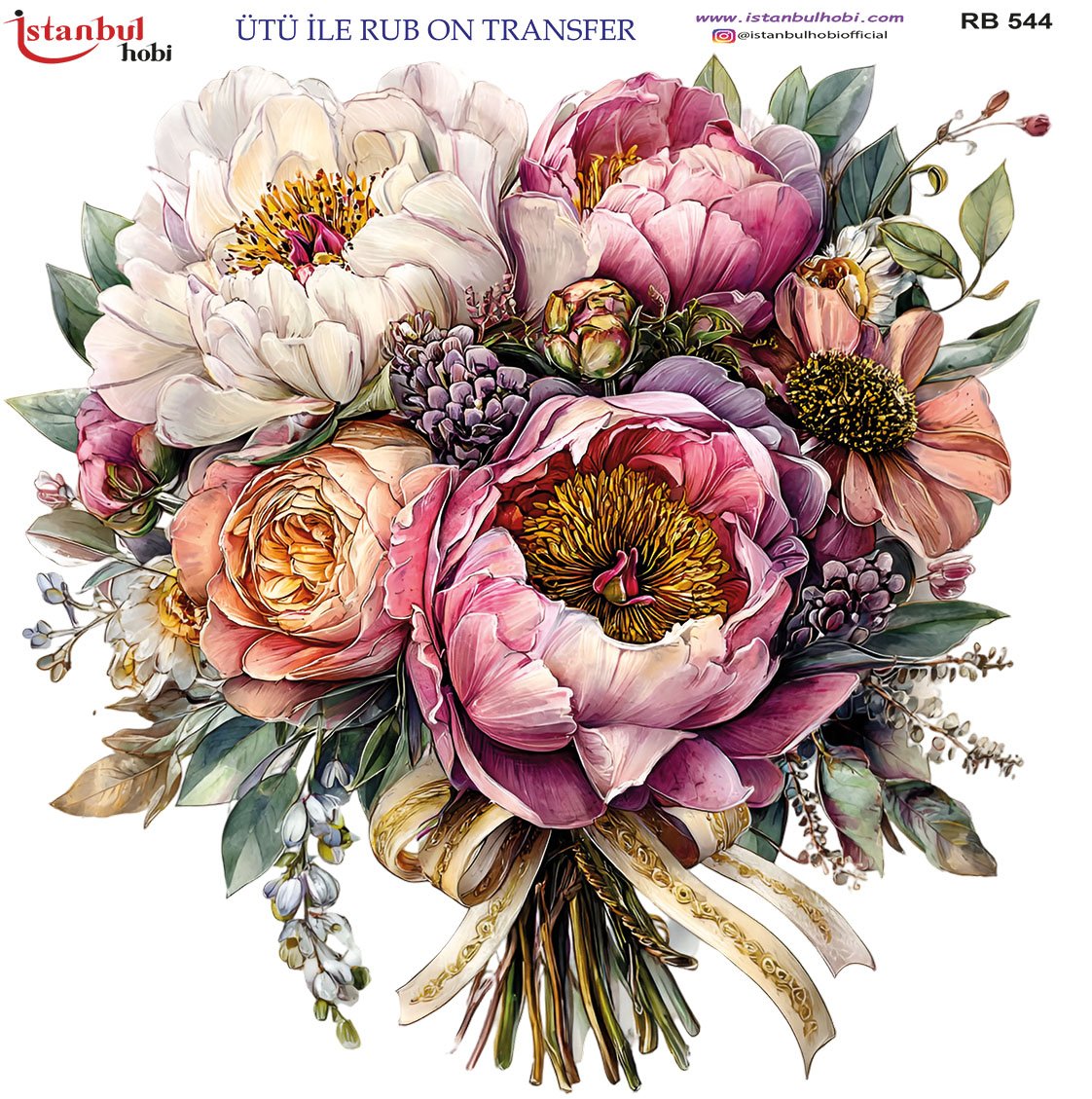 Ütü İle Rub On Transfer 30x30cm RB544