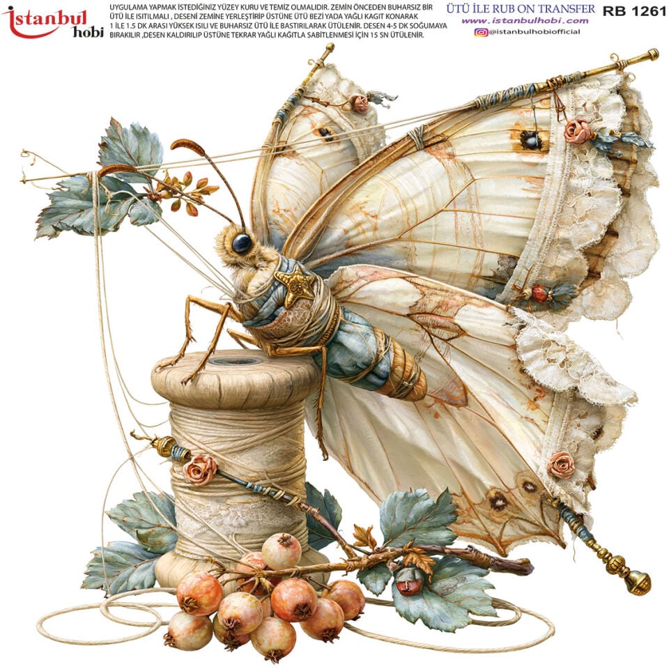 Ütü İle Rub On Transfer 30x30cm RB1261