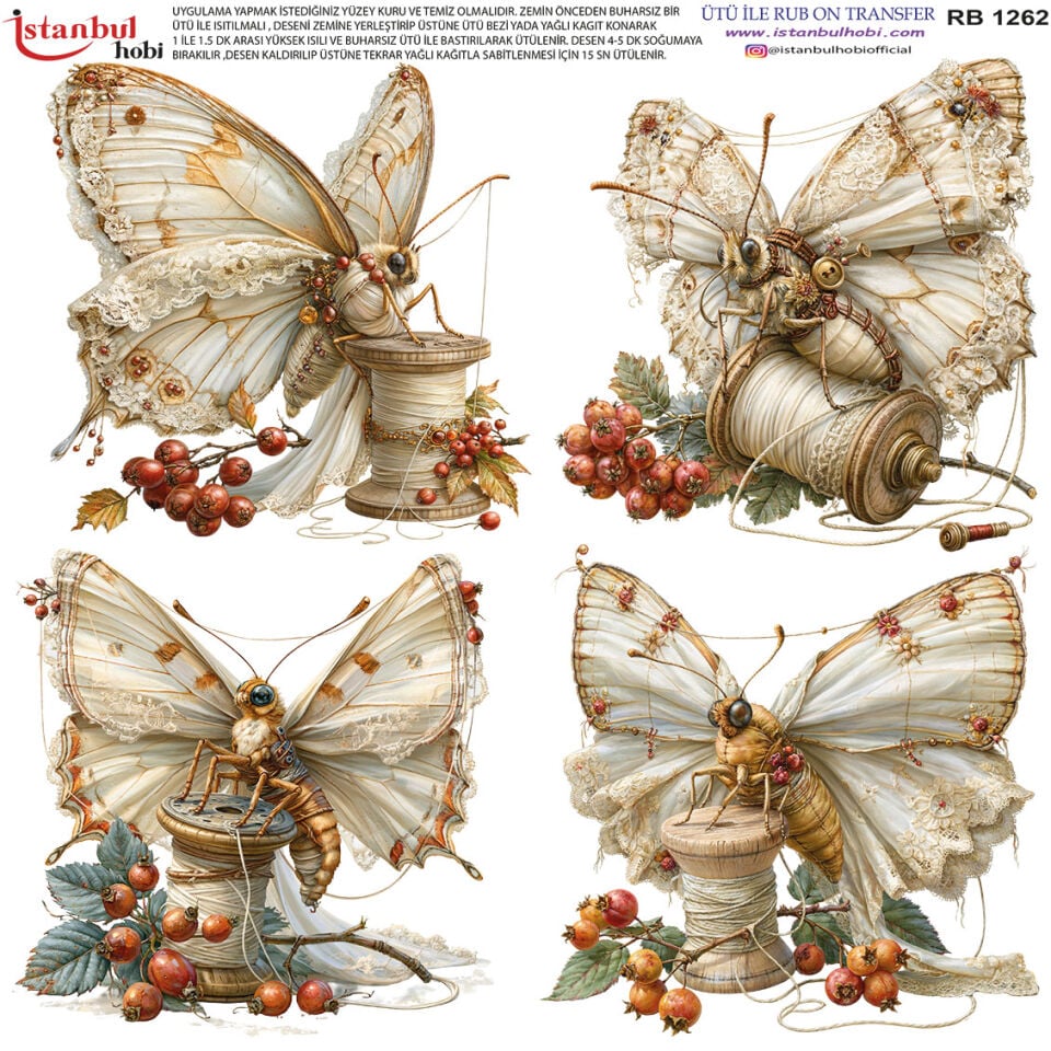 Ütü İle Rub On Transfer 30x30cm RB1262