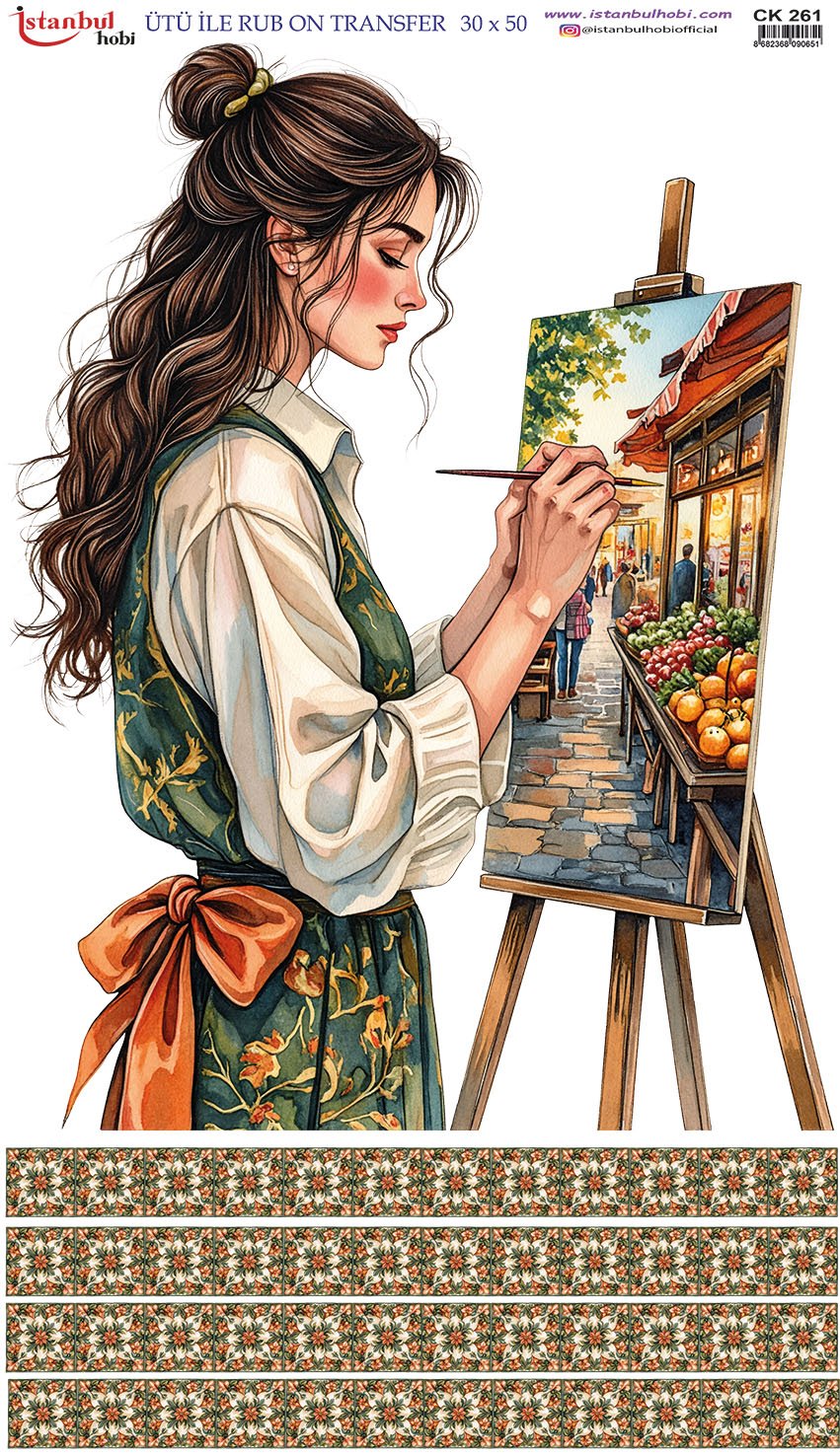 Ütü İle Rub On Transfer 30x50cm CK261