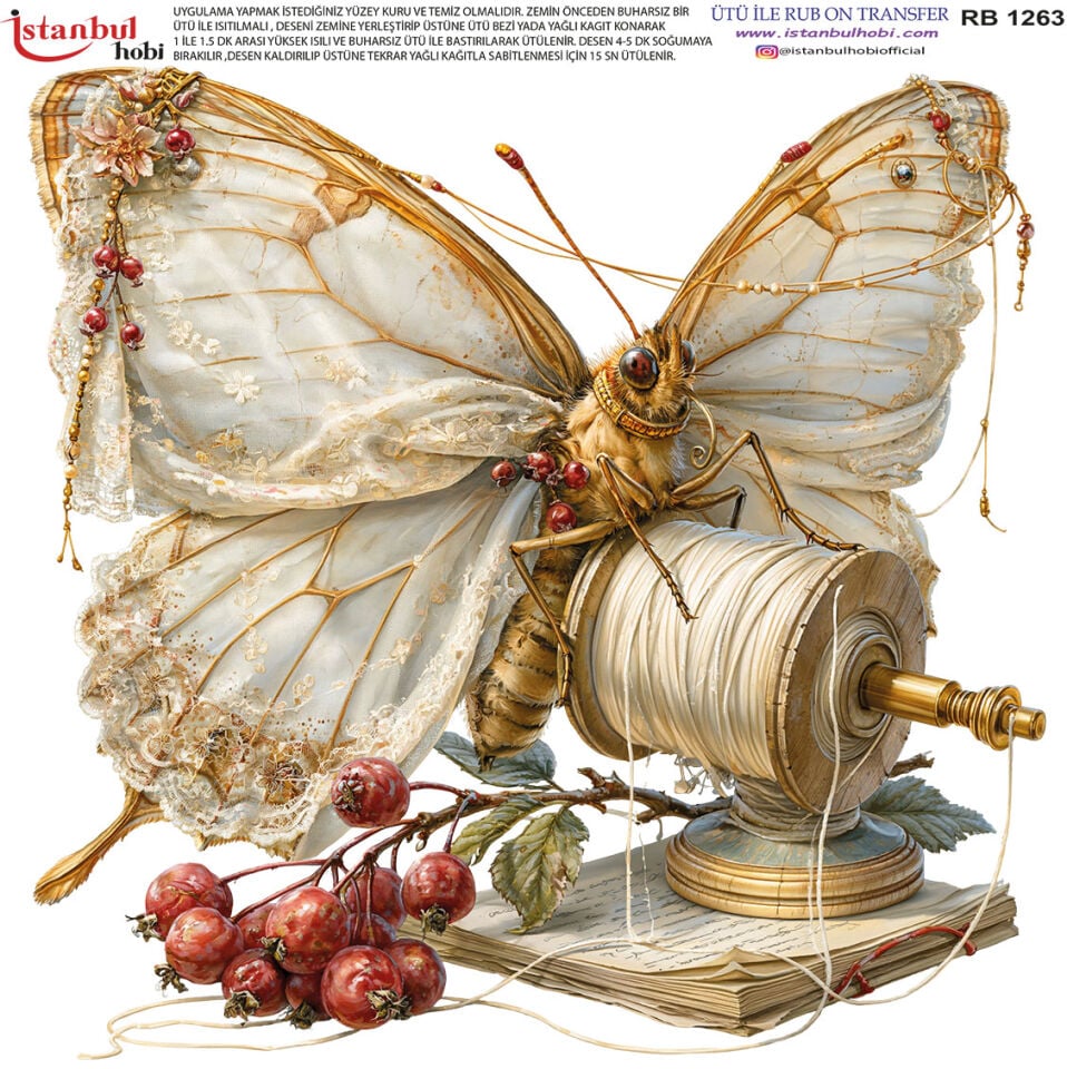 Ütü İle Rub On Transfer 30x30cm RB1263