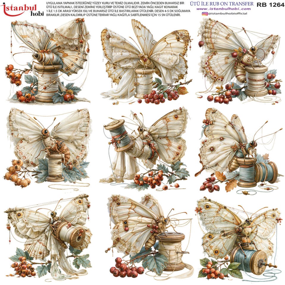 Ütü İle Rub On Transfer 30x30cm RB1264
