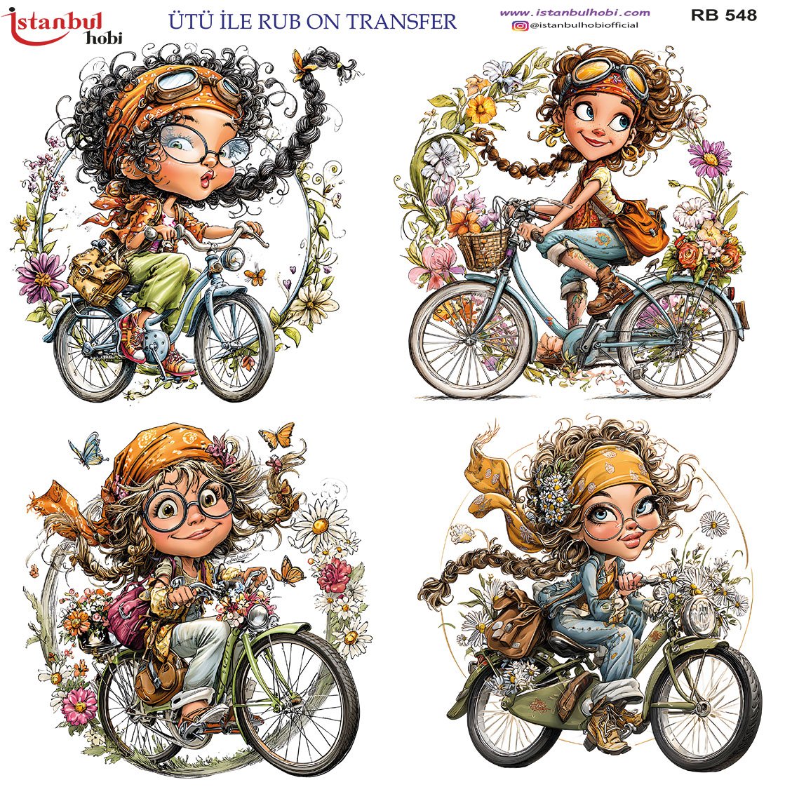 Ütü İle Rub On Transfer 30x30cm RB548