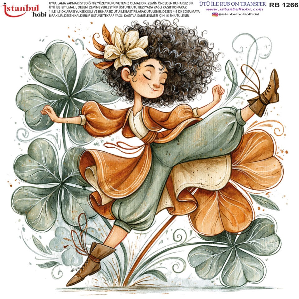 Ütü İle Rub On Transfer 30x30cm RB1266