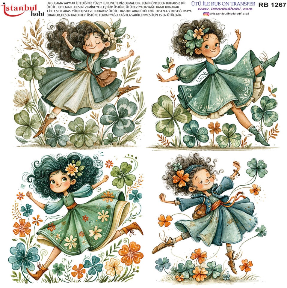 Ütü İle Rub On Transfer 30x30cm RB1267