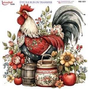 Ütü İle Rub On Transfer 30x30cm RB551