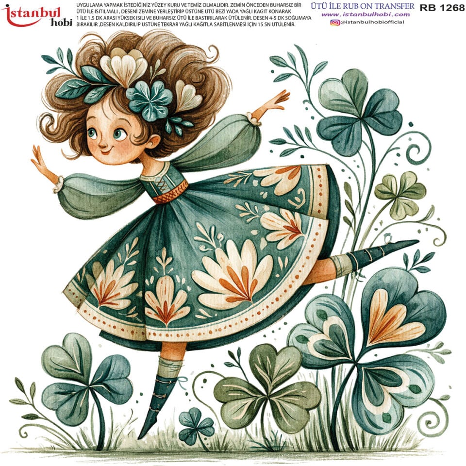Ütü İle Rub On Transfer 30x30cm RB1268
