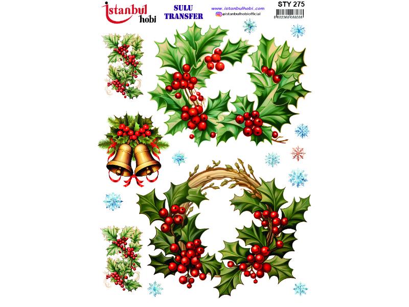 Yılbaşı Sulu Transfer Kağıdı 25x35cm STY-275
