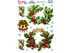 Yılbaşı Sulu Transfer Kağıdı 25x35cm STY-275
