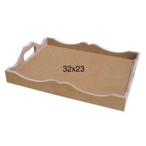 Ahşap Kahve Tepsi 32x23cm T714