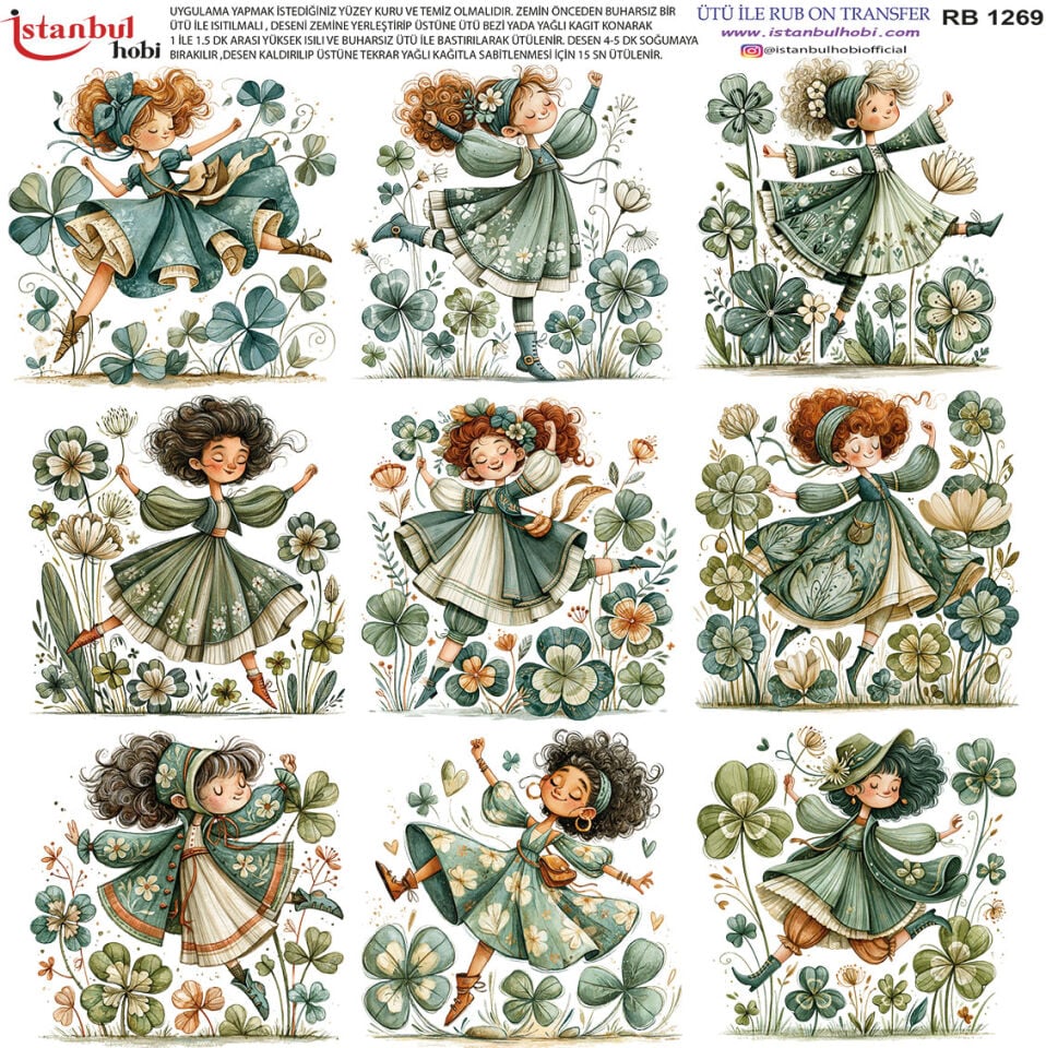 Ütü İle Rub On Transfer 30x30cm RB1269