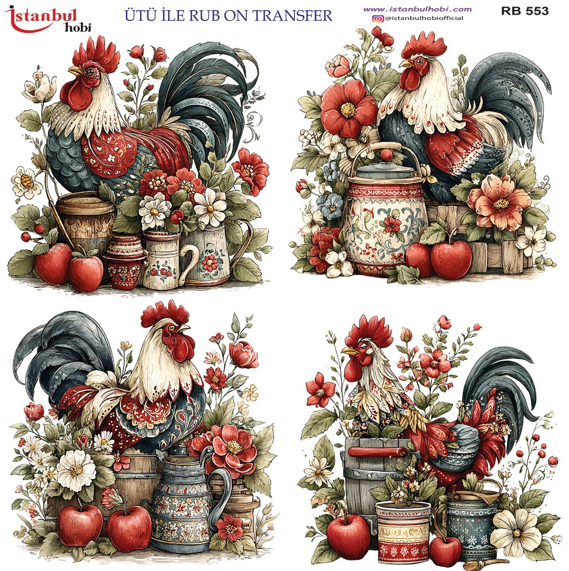 Ütü İle Rub On Transfer 30x30cm RB553