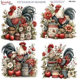 Ütü İle Rub On Transfer 30x30cm RB553
