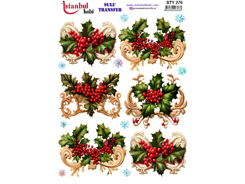 Yılbaşı Sulu Transfer Kağıdı 25x35cm STY-276