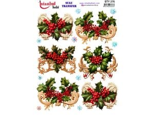 Yılbaşı Sulu Transfer Kağıdı 25x35cm STY-276
