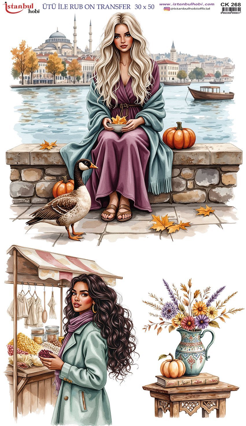 Ütü İle Rub On Transfer 30x50cm CK268