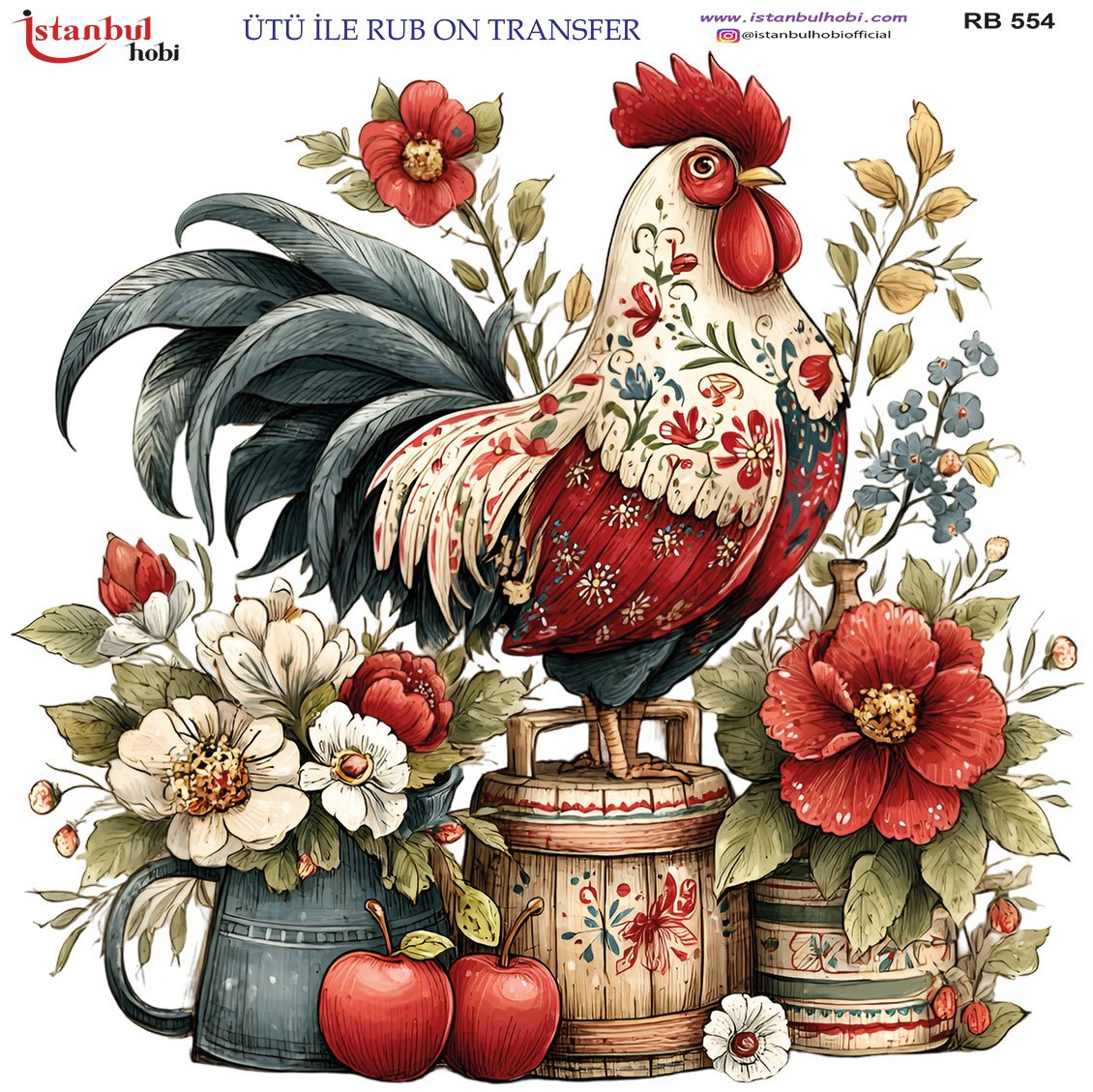 Ütü İle Rub On Transfer 30x30cm RB554