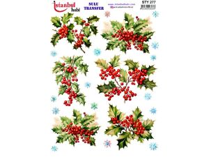 Yılbaşı Sulu Transfer Kağıdı 25x35cm STY-277