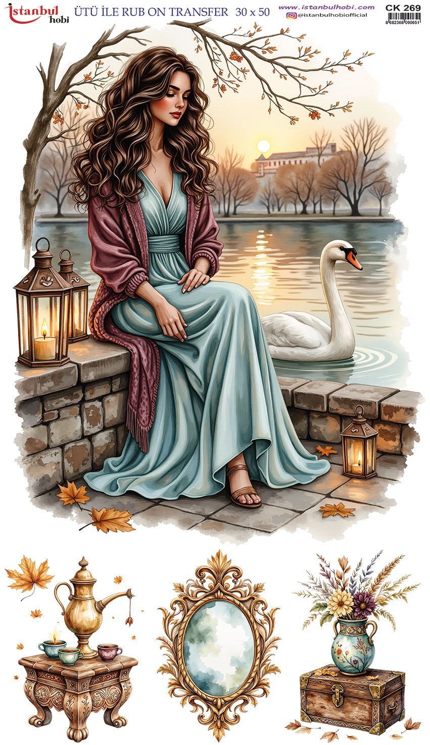 Ütü İle Rub On Transfer 30x50cm CK269