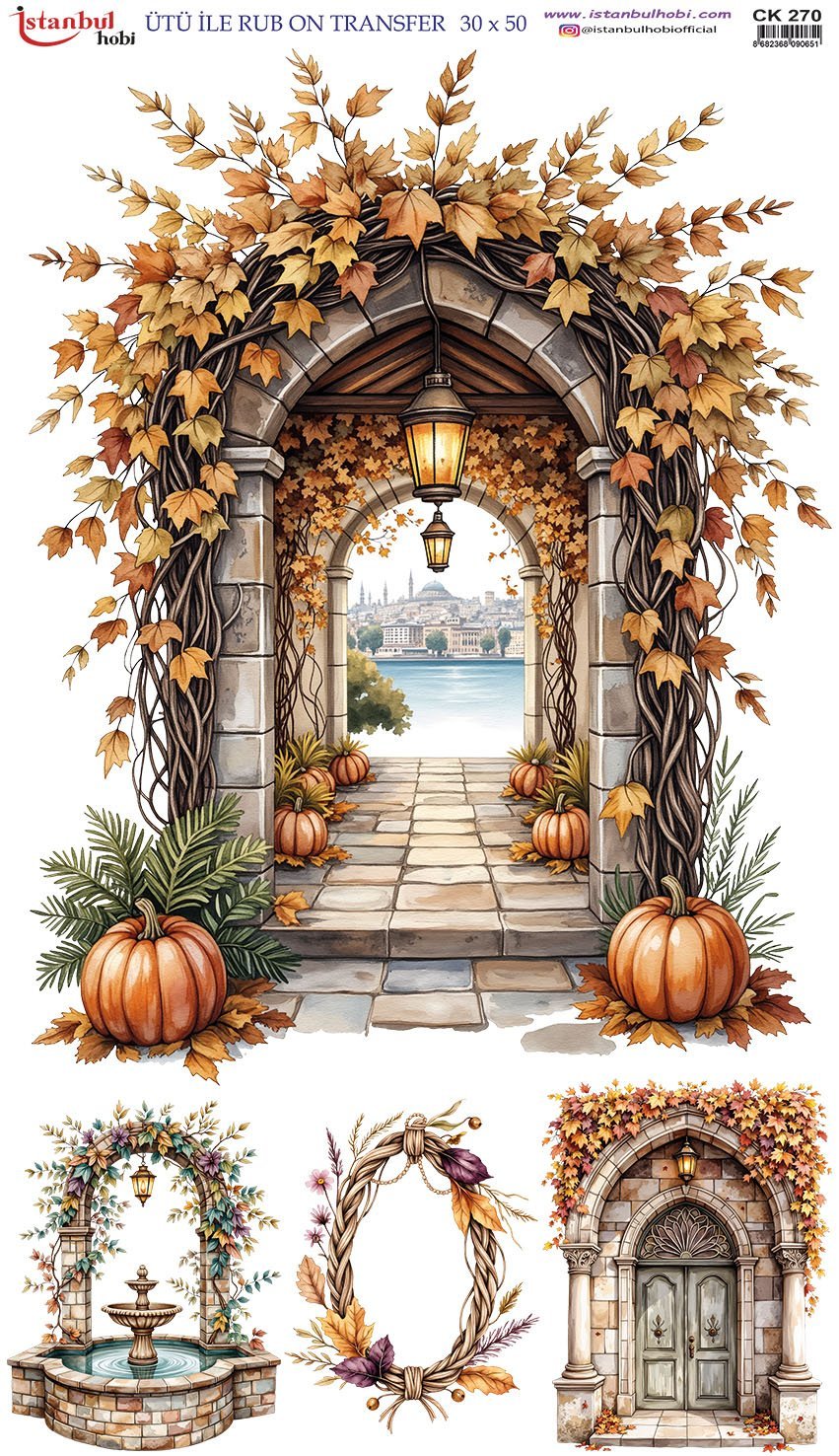 Ütü İle Rub On Transfer 30x50cm CK270