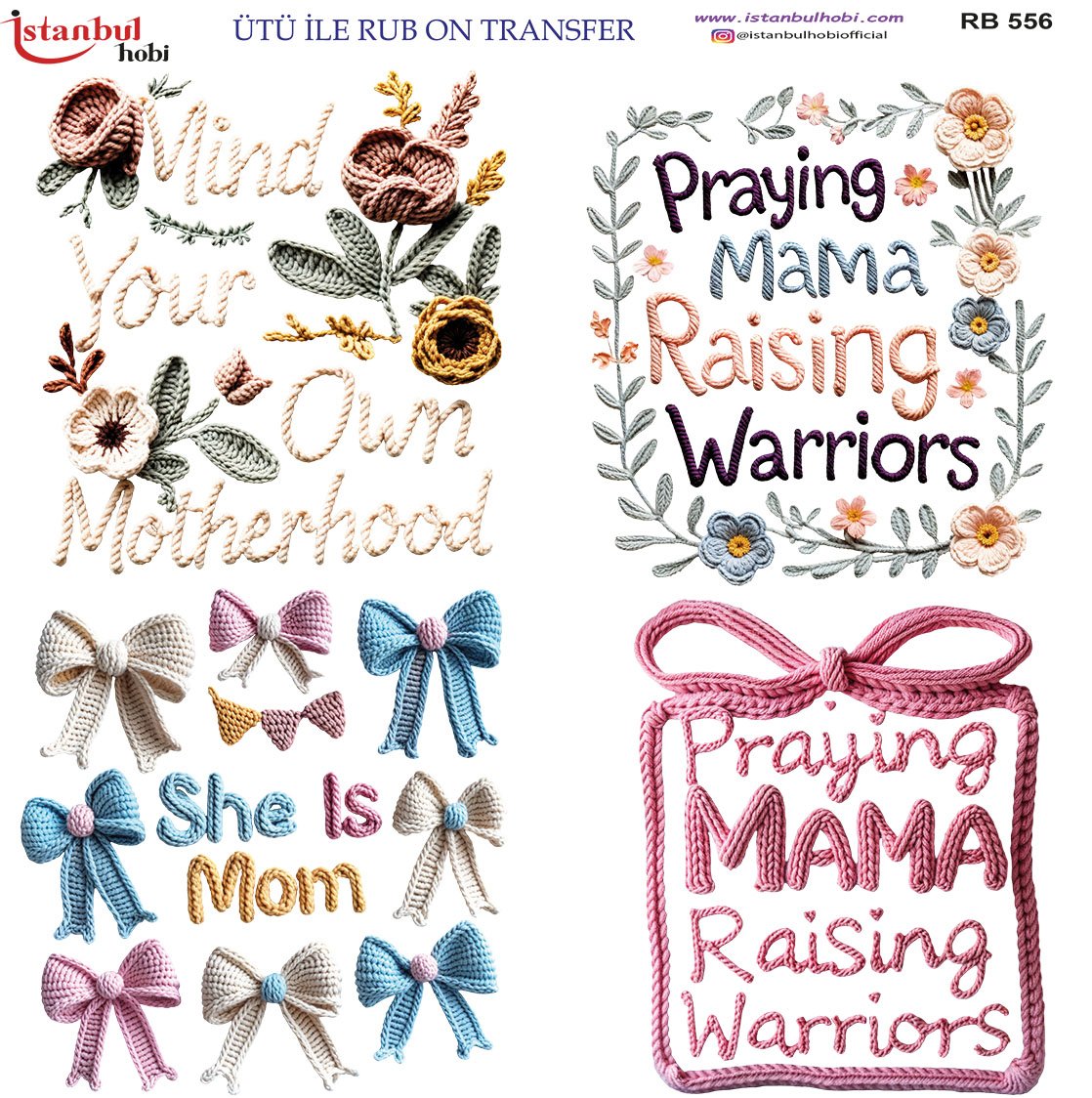 Ütü İle Rub On Transfer 30x30cm RB556