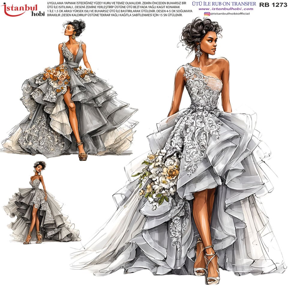 Ütü İle Rub On Transfer 30x30cm RB1273