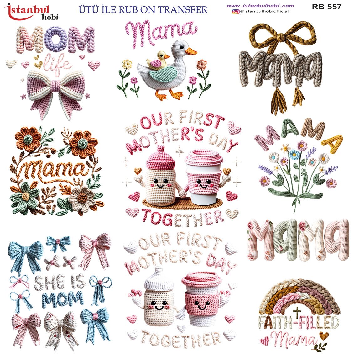 Ütü İle Rub On Transfer 30x30cm RB557