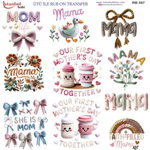 Ütü İle Rub On Transfer 30x30cm RB557