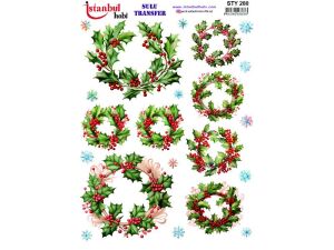 Yılbaşı Sulu Transfer Kağıdı 25x35cm STY-280