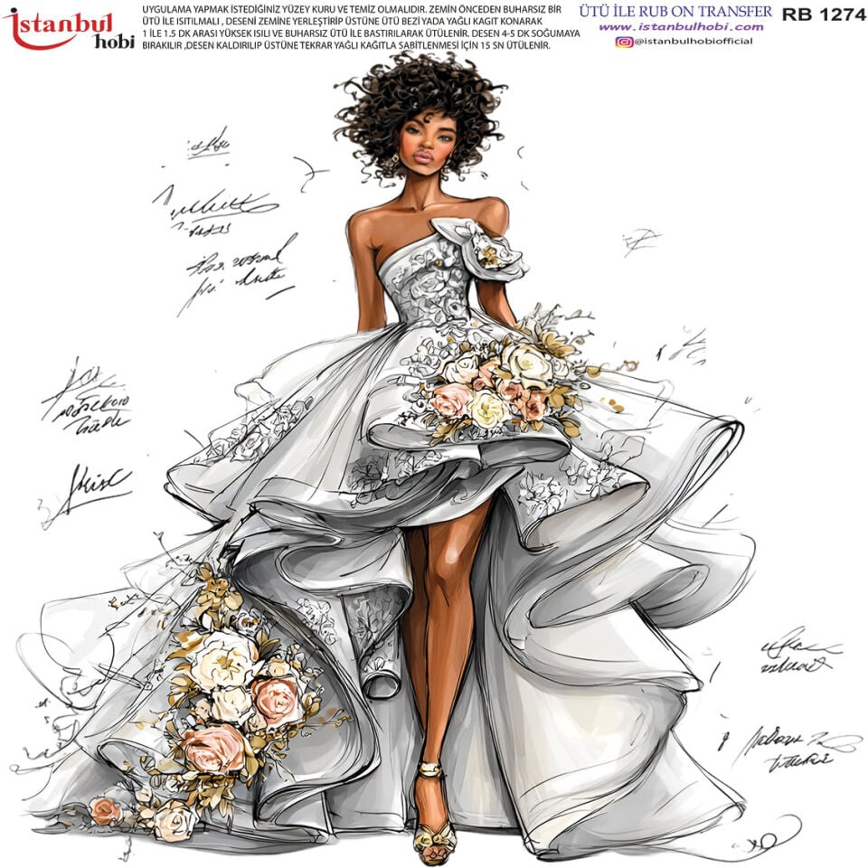 Ütü İle Rub On Transfer 30x30cm RB1274